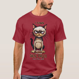 Camiseta de humor para gatos