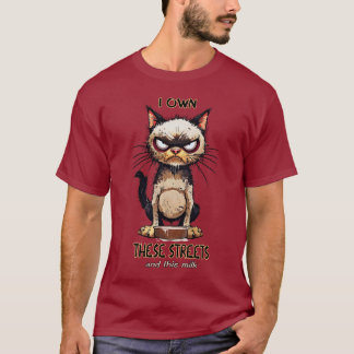 Camiseta de humor para gatos