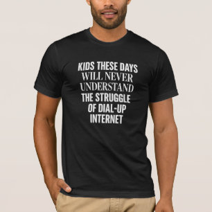 Camiseta de humor retro sobre la lucha de Internet