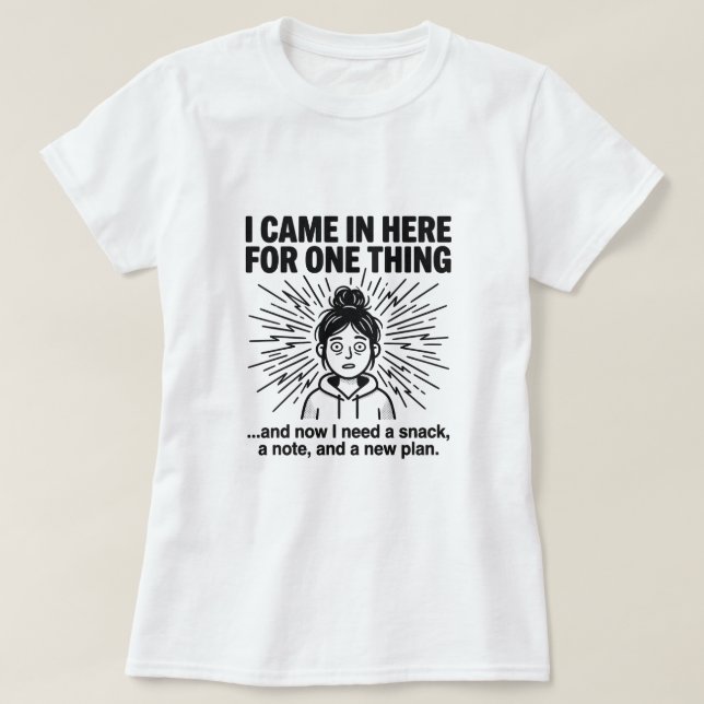Camiseta de humor sobre TDAH, Meme identificable n (Diseño del anverso)