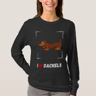 Camiseta De I Love Dachshund