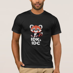 Camiseta de IDK y IDC" - La máxima Guay y el cuida