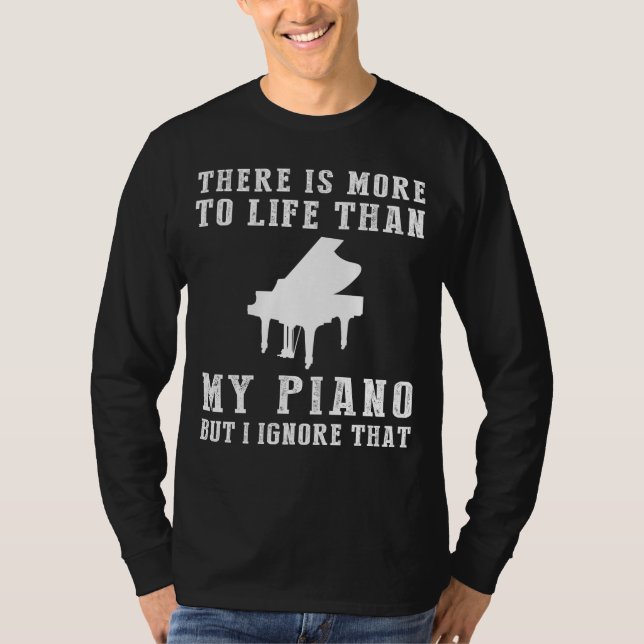 Camiseta de ignorancia de piano (Anverso)