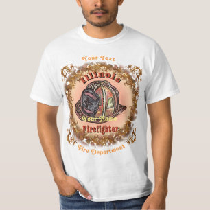 Camiseta de Illinois Firefighter