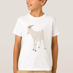 Camiseta de Ilustracion animal de granja de cabras