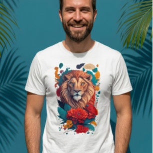 Camiseta de ilustración botánica del Rey León artí