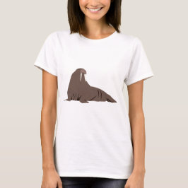 Camiseta de Ilustracion Cute Walrus