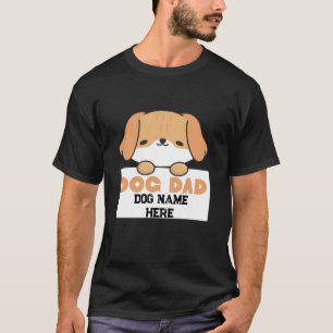 Camiseta de ilustración de cachorro lindo con papá