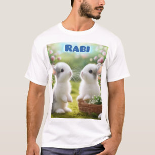 Camiseta de Ilustracion de conejo dulce para amant