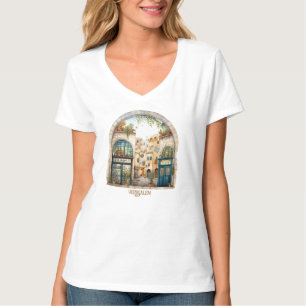 Camiseta de Ilustracion de Jerusalén