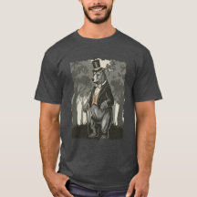 Camiseta de ilustracion de oso estilizado
