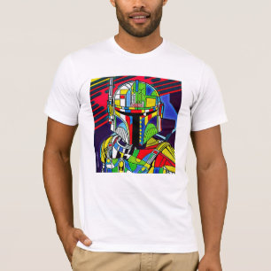 Camiseta de Ilustracion de robot vector colorido