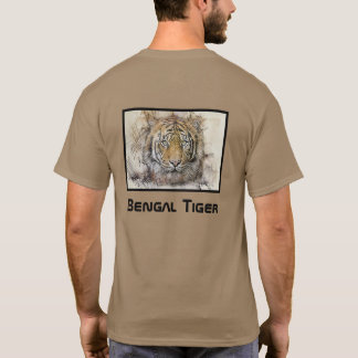 Camiseta de ilustración de tigre de Bengala