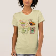 Camiseta de ilustración floral de frutas | 