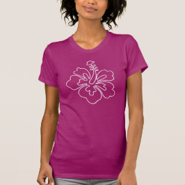 Camiseta de ilustracion floral de Hibiscus