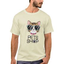 Camiseta de ilustracion Gato para mascotas