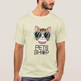 Camiseta de ilustracion Gato para mascotas