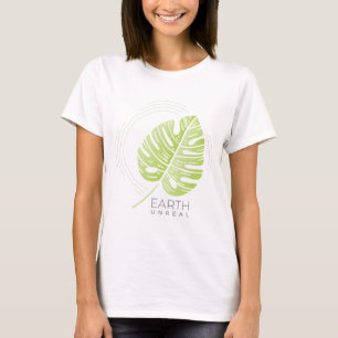 Camiseta de Ilustracion Philodendron de hojas divi