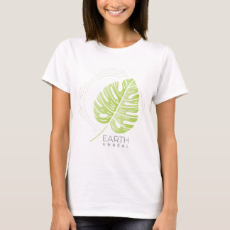 Camiseta de Ilustracion Philodendron de hojas divi