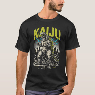 Camiseta de ilustración retro de Kaiju