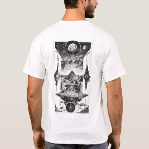 Camiseta de Ilustracion simétrico intrincada