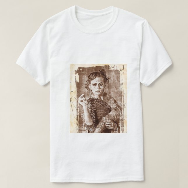 Camiseta de imagen de chica atractiva (Diseño del anverso)