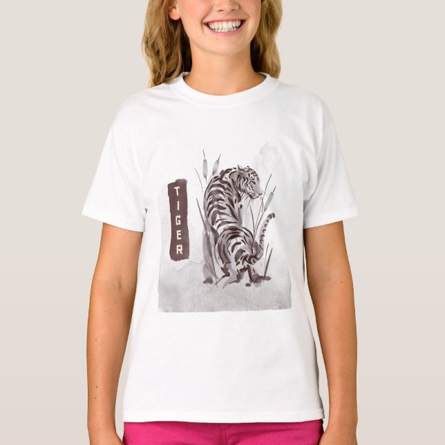 Camiseta de imagen del tigre (Anverso)