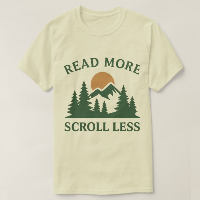 Camiseta de impresión clásica natural (Diseño del anverso)