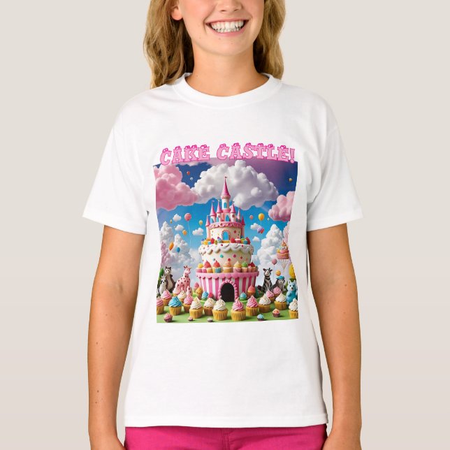 Camiseta de impresión de castillo (Anverso)