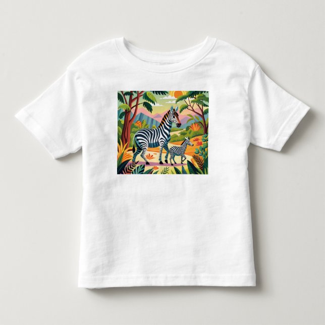 Camiseta de impresión de cebra (Anverso)