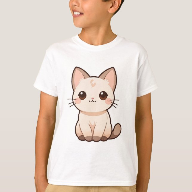 Camiseta de impresión de gato para los amantes del (Anverso)