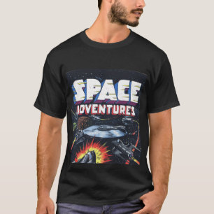 Camiseta de impresión de historietas de Space Adve