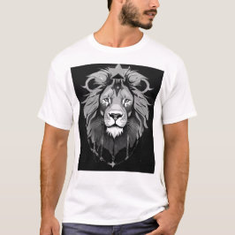 Camiseta de impresión de león