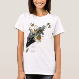 Camiseta de impresión de margarita de recuerdos de