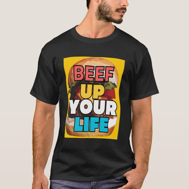Camiseta de impresión Hamburger (Anverso)