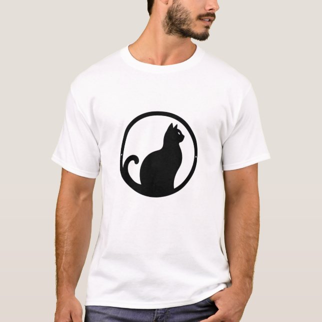 Camiseta de impresión Minimalista de silueta de ga (Anverso)