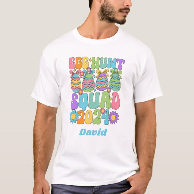 Camiseta de impresión retro de la brida Egghunt pe (Anverso)