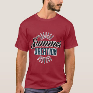 Camiseta de impresión “Summer Vacation Vibes” – Pe