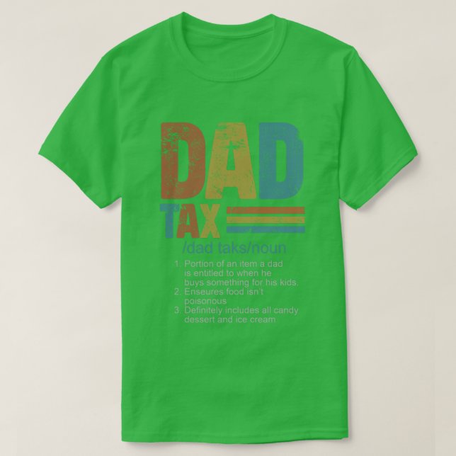 Camiseta de impuesto a papá - 1 (Diseño del anverso)