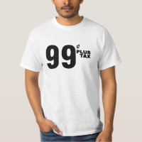 CAMISETA DE IMPUESTOS DE 99 centavos MÁS