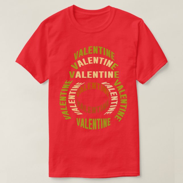 Camiseta de increíbles frases de San Valentín en forma de a (Diseño del anverso)