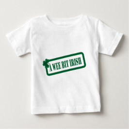 Camiseta de infante irlandesa de pana blanca