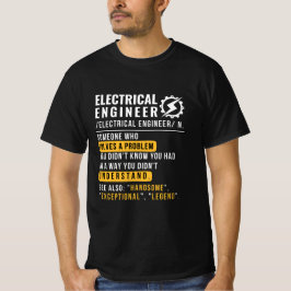 Camiseta de Ingeniero Eléctrico [sustantivo]