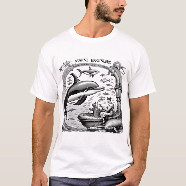 Camiseta de ingeniero marino (Anverso)