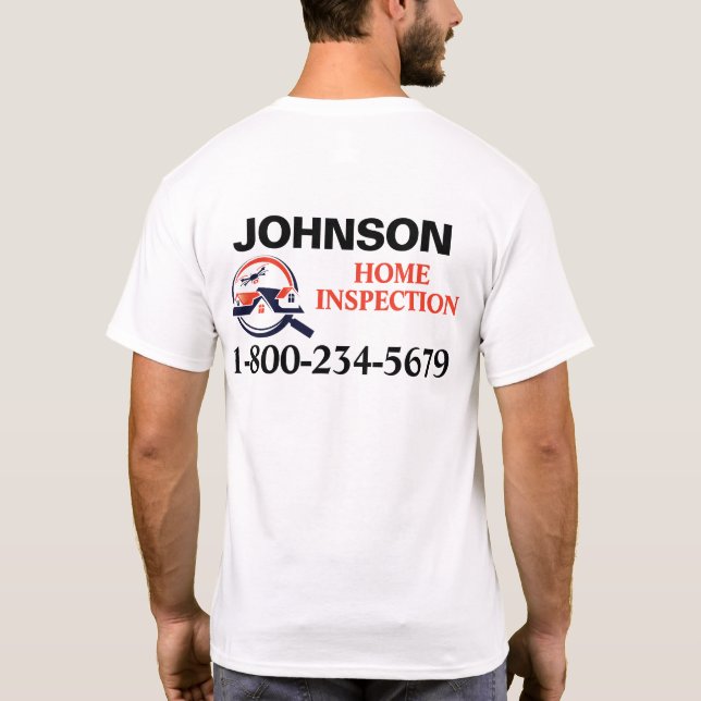 Camiseta de Inspección de Hogar Profesional (Reverso)
