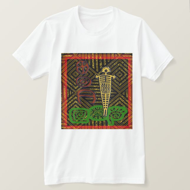 Camiseta De Inspiración Africana (Anverso del diseño)