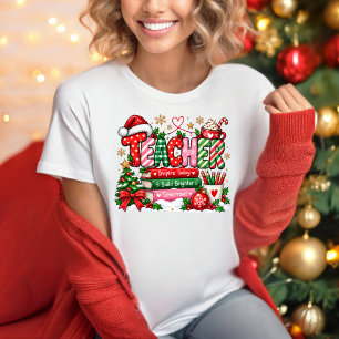 Camiseta de inspiración para maestros de Navidad