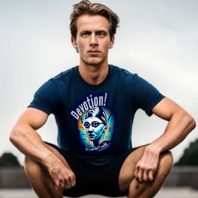 Camiseta de inspiración sarcástica ("If I couldn't swim I would literally drown!")