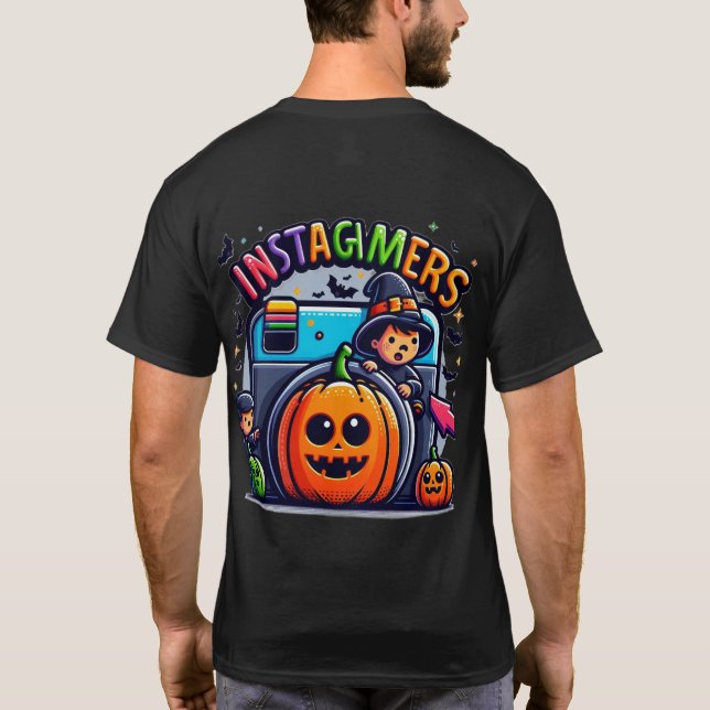 camiseta de instagramers de halloween (Reverso)