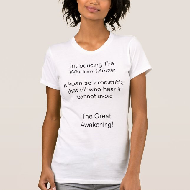 Camiseta De Intro De Wisdom Meme (Anverso)